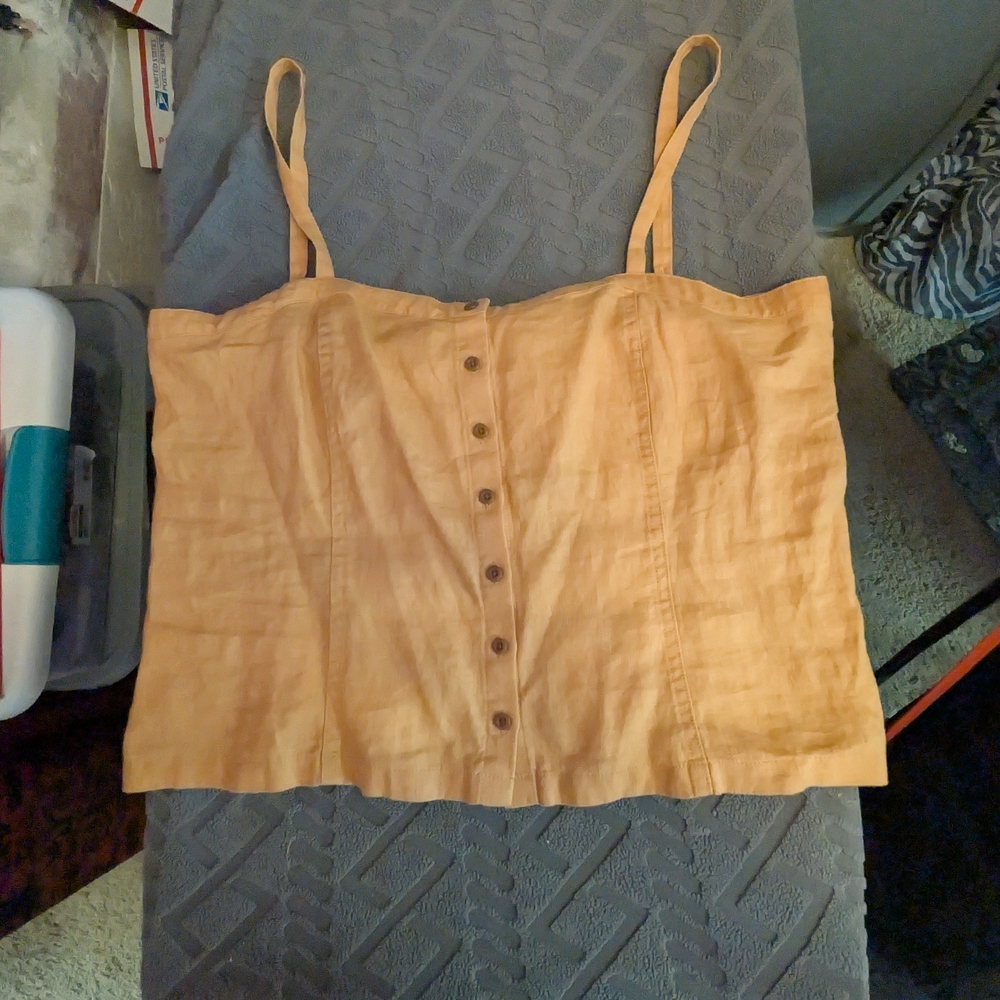 Everlane Tangerine Camisole with Buttons